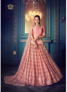  Sparkling Pink Color Soft New Designer Party Wear Lehenga Choli